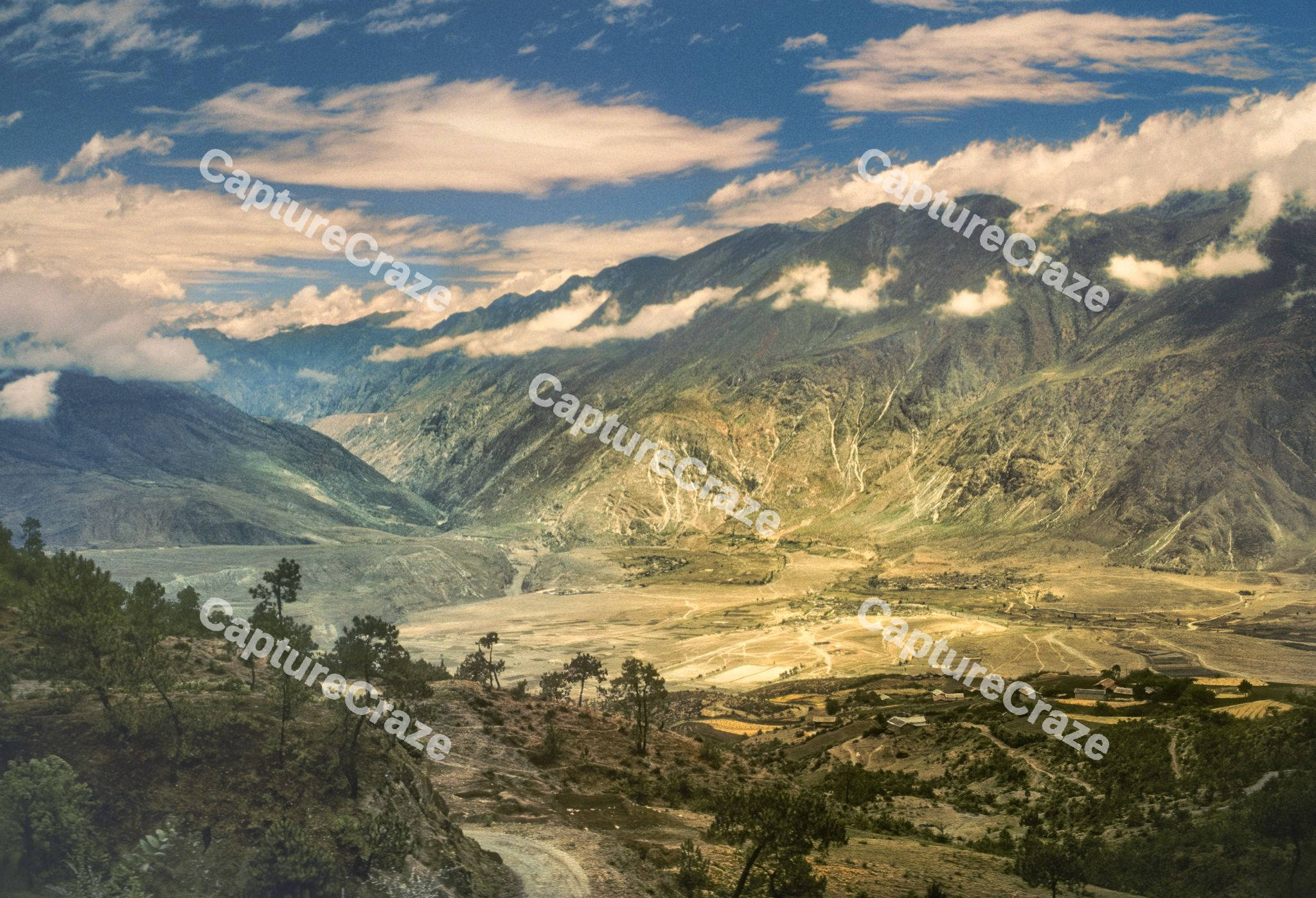 Mountain with snow view
